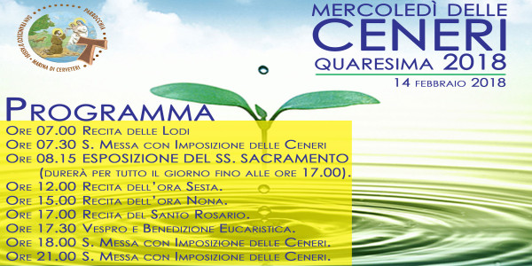 Mercoledì delle Ceneri | Parrocchia San Francesco d'Assisi